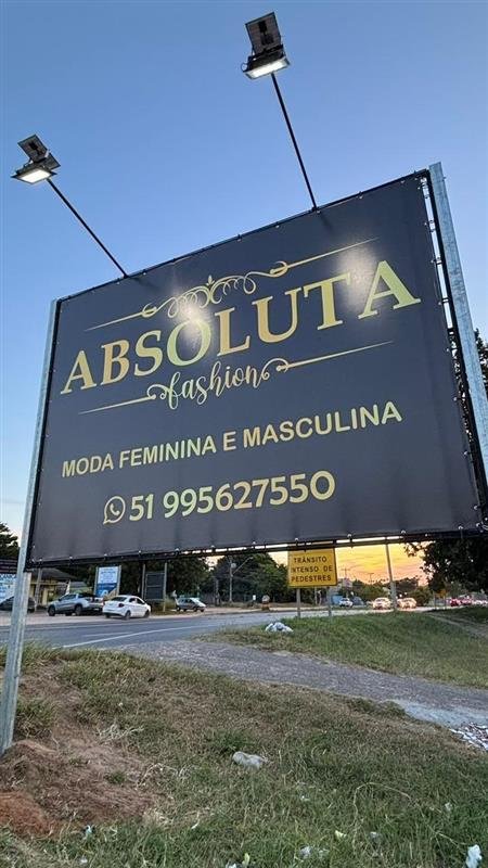 Outdoor em lona para loja de moda